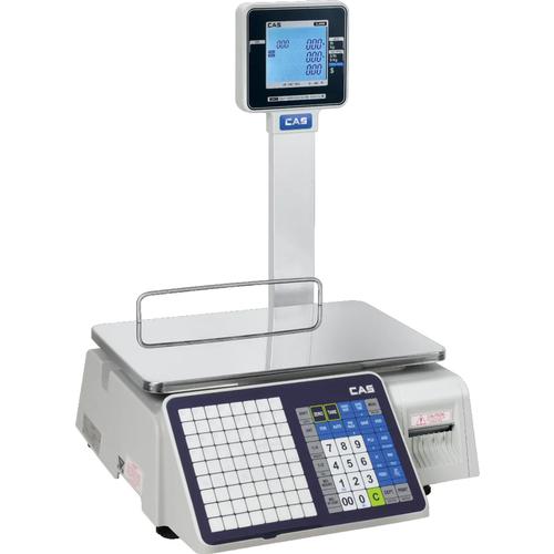 CAS CL-3000-P60W Price Computing Scale with Pole, NTEP, 14.96 x 9.84 in, 30/60 x 0.01/0.02 lb