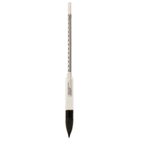 Heathrow Scientific 6603DS-6 Dual Scale Hydrometer, Specific Gravity/Baume, 1.000 to 1.450, 0 to 45°, 305 mm, 1/pk