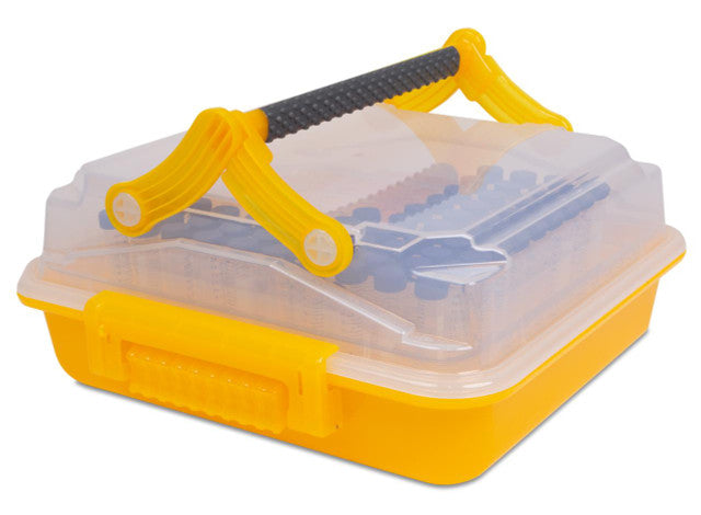 Heathrow Scientific 120928 DuraPorter® XL Sample or Specimen Transport Container, Yellow, 1/pk