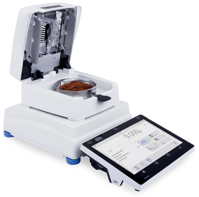 Radwag MA 200/1.5Y ELLIPSIS MA 5Y SERIES Moisture Analyzer, ø90, h= 8mm, 200 g x 0.1 mg/ 0.0001%
