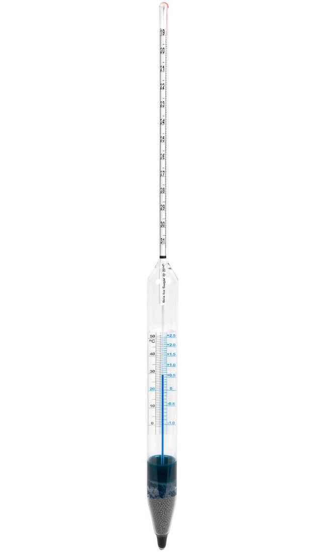 Heathrow Scientific 6601TS-14 Brix Hydrometer, with Thermometer (°C) 5 to 15°, 1/pk