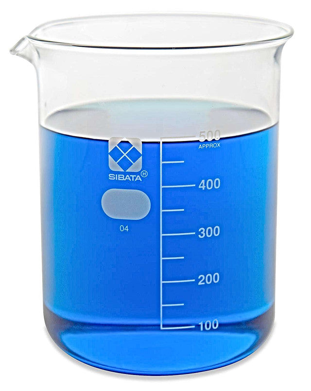 Heathrow Scientific 10020-200A SIBATA Glass Beaker, 200 mL, 10/pk