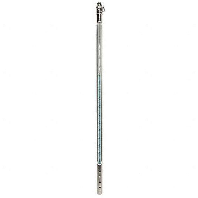 Heathrow Scientific 80701-A Thermometer, Blue Liquid, -30 to 120°F, Total Immersion w/Armor, 12", 1/pk