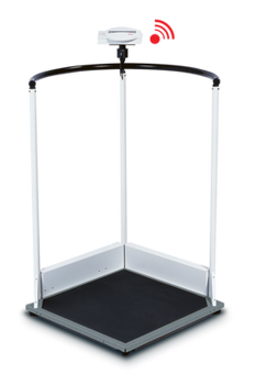 Seca 644 EMR-validated handrail scale with generous platform