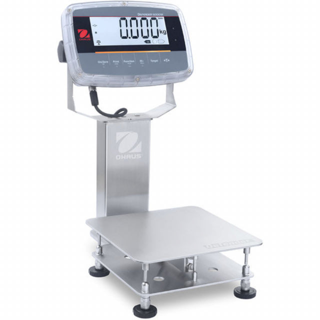 Ohaus i-D61PW5K1S6 Defender 6000 Washdown Bench Scale, 5000 g × 0.5 g, 10" x 10", NTEP