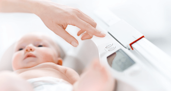 Seca 374 EMR Ready Baby scale with extra large weighing tray