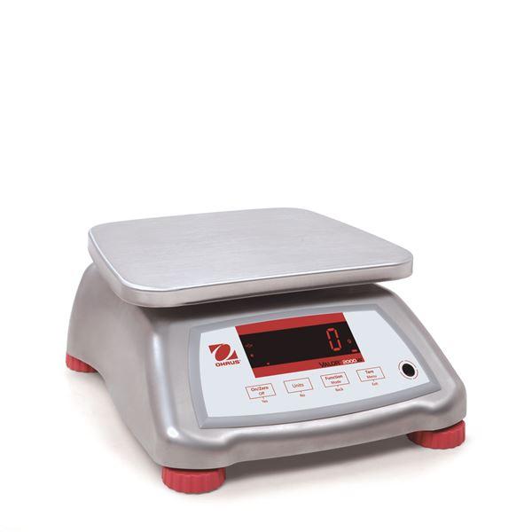 Ohaus V22XWE30T Valor 2000 Water Resistant Food Scale, 30000 g x 5 g