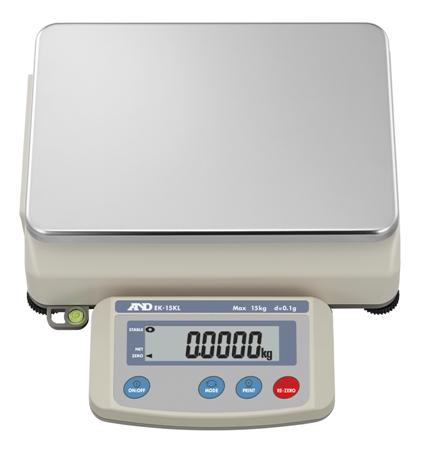 A&D Weighing EK-15KL EK-L Series Precision Bench Scales, 15000 g x 0.1 g