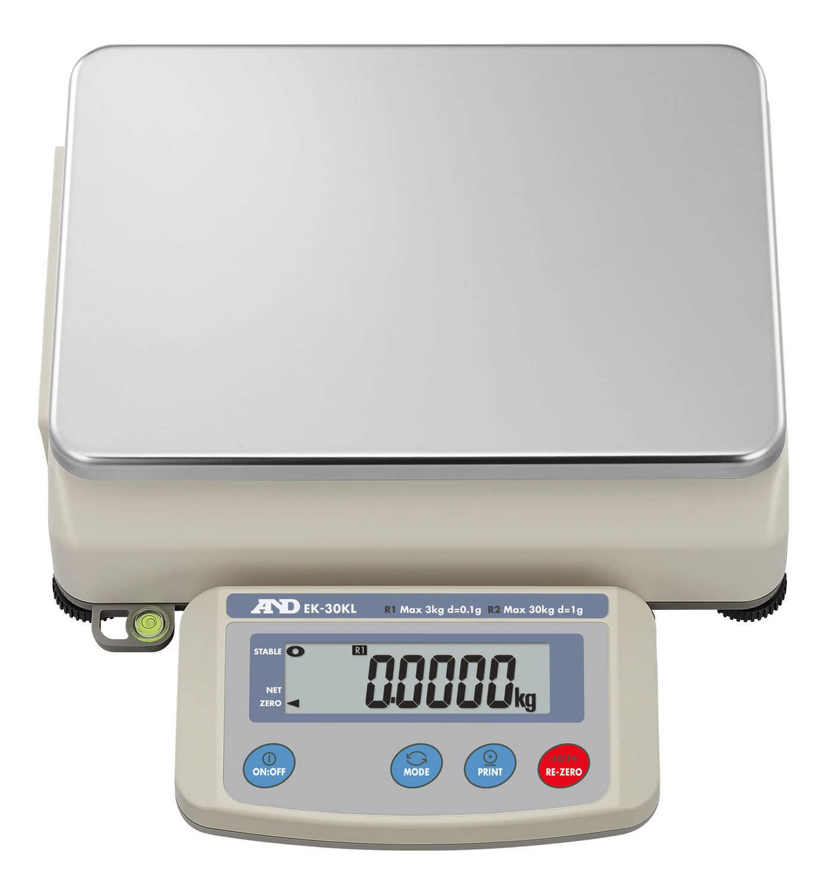 A&D Weighing EK-30KL EK-L Series Everest Precision Bench Scale, Dual Range, 30000 g x 0.1 g