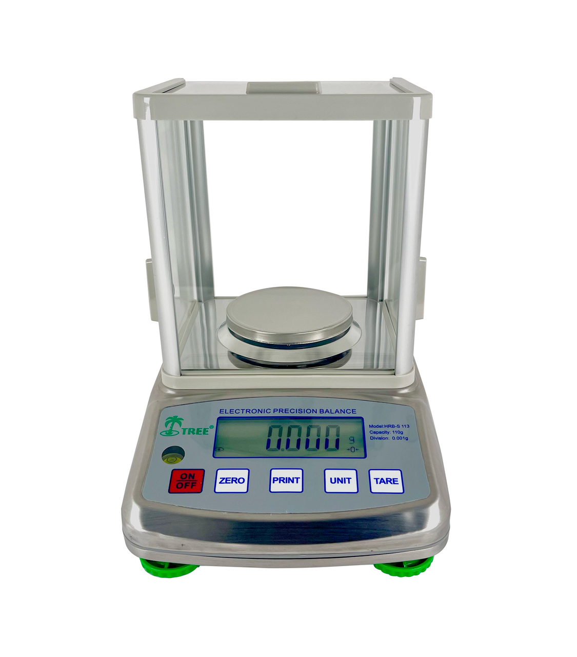 TREE HRB-S 113 Stainless Steel Precision Balance, 110 g Capacity, 0.001 g Readability