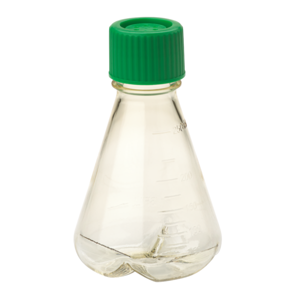CELLTREAT 229835 Erlenmeyer Flask, Vent Cap, Baffled Bottom, PC, Sterile 1000mL, 6pk