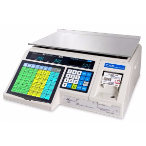 CAS LP1000N Label Printing Scale, 14000 g Capacity, 5 g Readability