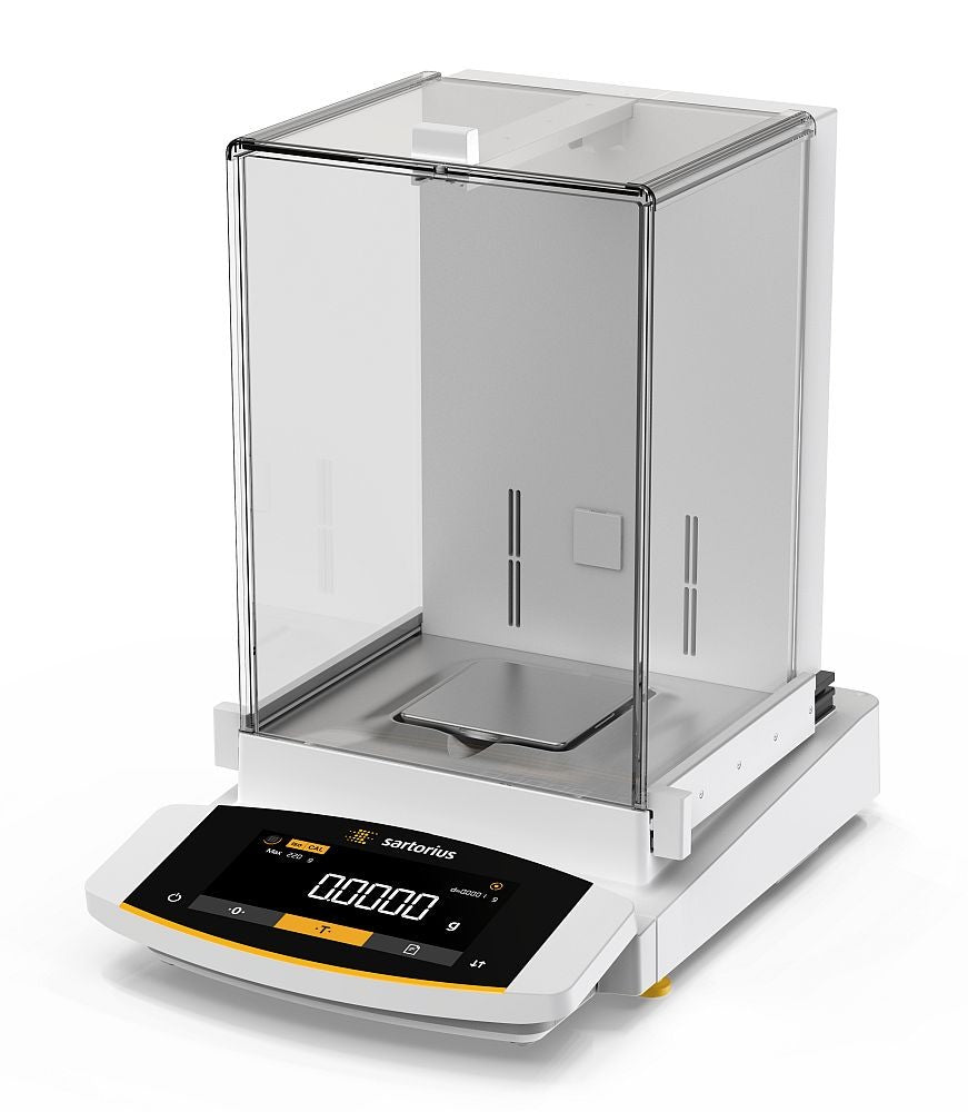 Sartorius MCE224S-2S00-U Cubis II Analytical w/ B&W Touch screen, Manual Doors w/ large draft shield, 220 g Capacity, 0.1 mg Readability
