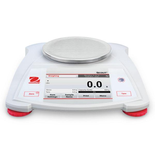 Ohaus STX421 Scout Portable Touchscreen Balance, 420 g Capacity, 0.1 g Readability
