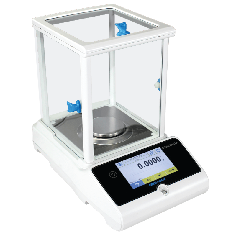 Adam Equipment EAB 124i Equinox Analytical and Semi-Micro Balances, 120 g Capacity, 0.0001 g Readability