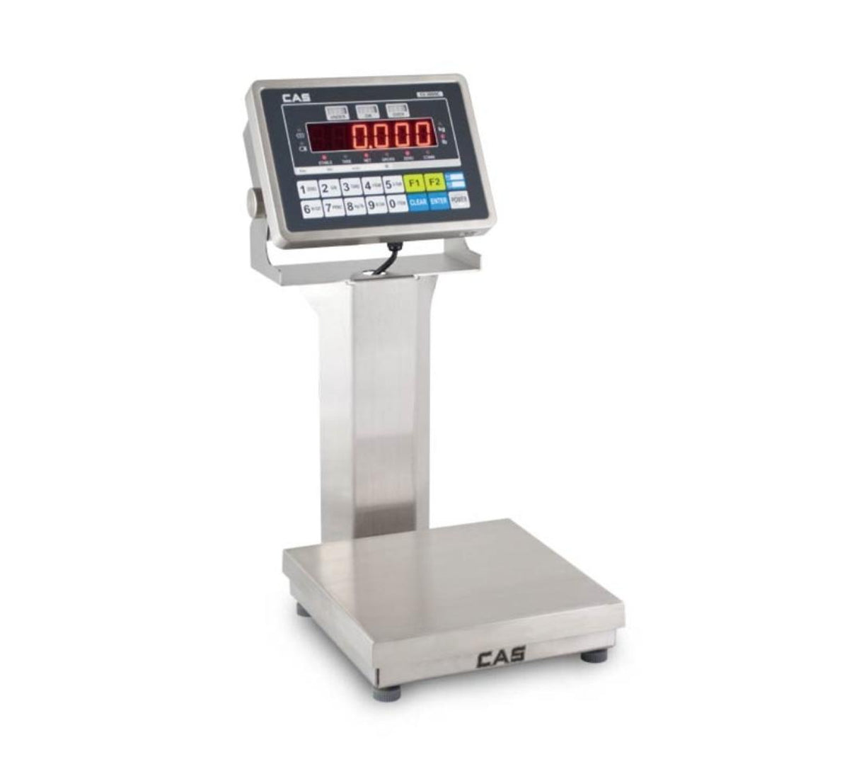 CAS GP-15200SC Enduro Checkweighing Scale, 15" x 15", NTEP, 200 lb Capacity, 0.05 lb Readability