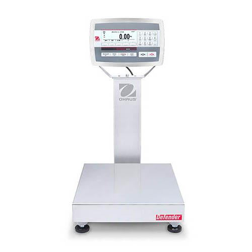 Ohaus D52XW50RQR1 DEFENDER 5000 Bench Scale, 50000 g x 2 g, 12" x 12", NTEP