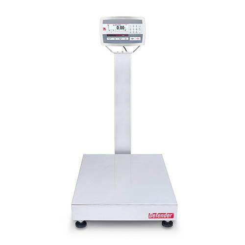 Ohaus D52XW50WQV8 Defender 5000 Washdown Bench Scale, 50000 g x 2 g, 24" x 24", NTEP