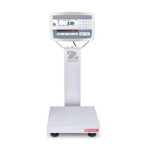 Ohaus D52XW50WQR6 Defender 5000 Washdown Bench Scale, 50000 g x 2 g, 12" x 12", NTEP