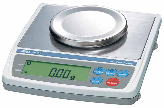 A&D EK-200i EK-I Series Compact Balance, 200 g Capacity, 0.01 g Readability