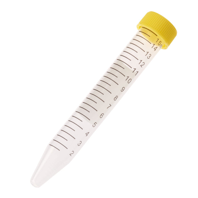 Celltreat 230411Y 15mL Centrifuge Tube, Yellow Cap - Bag, Sterile