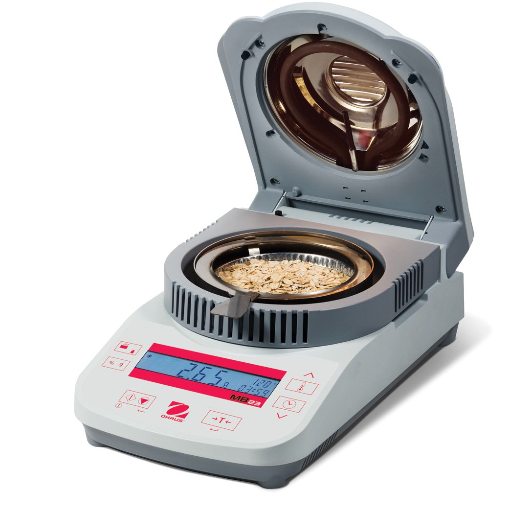 Ohaus MB23 Moisture Analyzer, 110 g Capacity, 10 mg/0.1% Readability