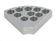 Ohaus 30500573 Sectional Block for hot plate stirrers, 0.59" vial size, holds 10 vials