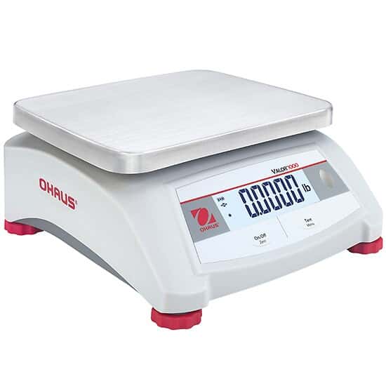 Ohaus V12P6 Valor 1000 Bench Scales, 6000 g Capacity, 1 g Readability