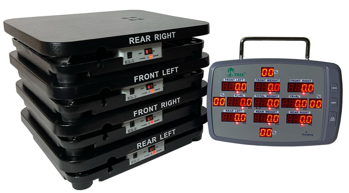TREE MRC-2000 BLUETOOTH GO KART SCALE SYSTEM, 2000 lb Capacity, 0.2 lb Readability
