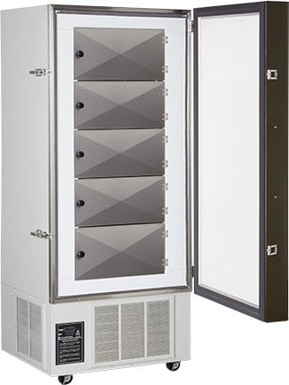 YAMATO ULF-401UP PLATINUM UPRIGHT STYLE ULTRA LOW FREZER -40ºC TO -85ºC, 13 CU.FT., MANUAL DEFROST, 115 V