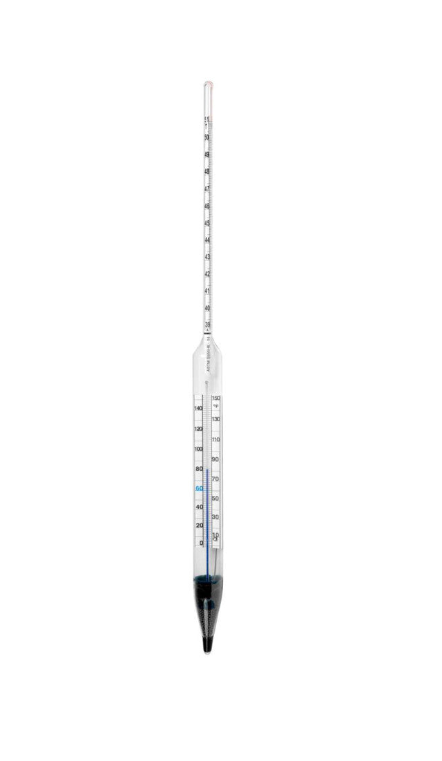 Heathrow Scientific 6754HTS API ASTM Hydrometer, with Thermometer, ASTM 54H, API 29 to 41°, 1/pk