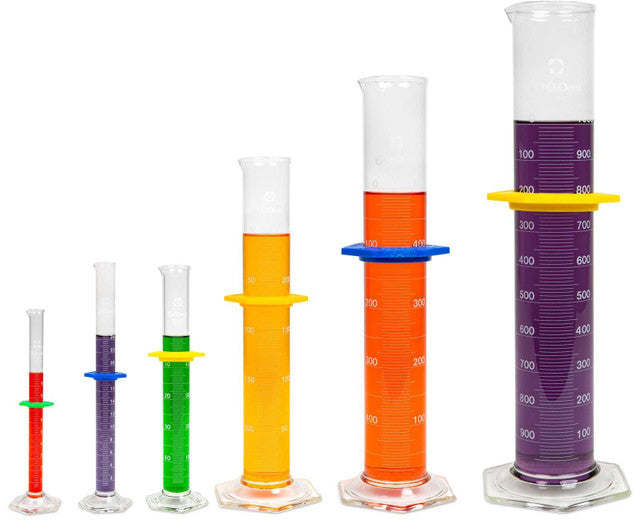 Heathrow Scientific 2351-25 Graduated Cylinder, Class B, 25 mL, 4/pk