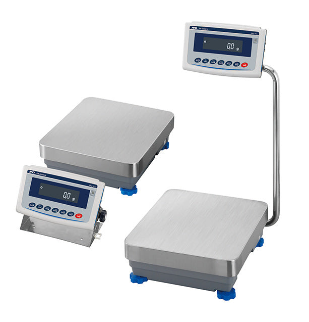 AND Weighing GX-32001LDS Apollo High-Capacity Precision Balance with Internal Calibration, IP65,  Detached Display, 32000 g Capacity, 1 g Readability
