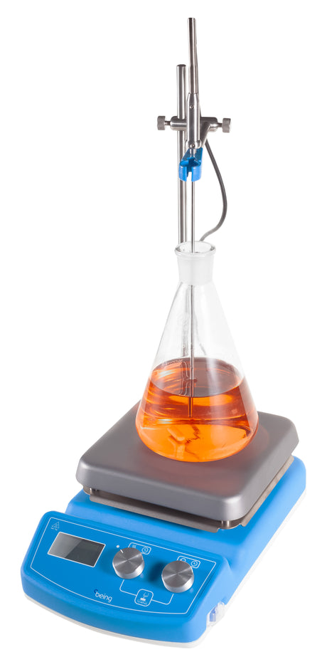 Being BMS-07A3 BMS Series Magnetic Hot Plate Stirrer with Sample Temperature Probe, 3L
