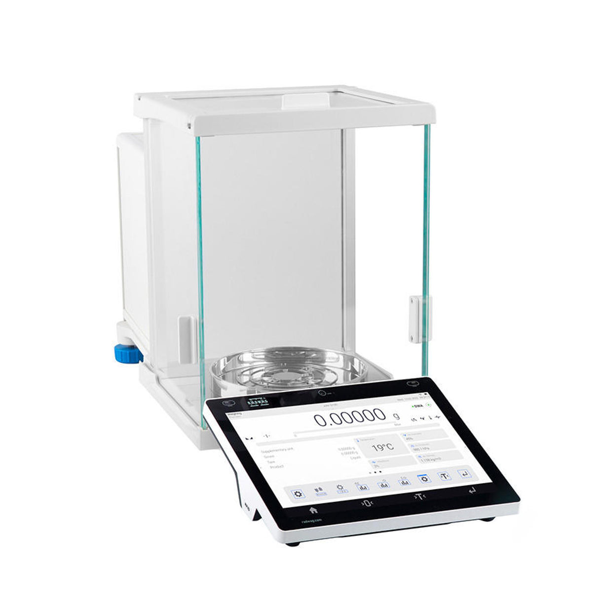 Radwag XA 310.5Y.A Ellipsis Series Analytical Balance, 310 g Capacity, 0.1 mg Readability