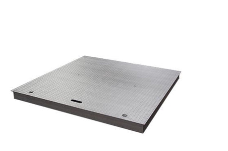 Ricelake 175686 RoughDeck QC-X Quick Clean Stainless Steel Floor Scale, Smooth Top Plate, 4' x 4', 5000 lb