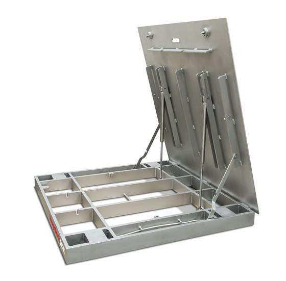 Ricelake 175694 RoughDeck QC-X Quick Clean Stainless Steel Floor Scale, Smooth Top Plate, 5' x 5', 5000 lb