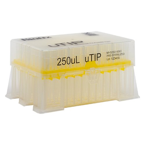 Biotix 63300051 Universal Pipette Tips 20-250 μL Racked, Sterilized, 10 racks of 96/pack (Rainin Alternative)