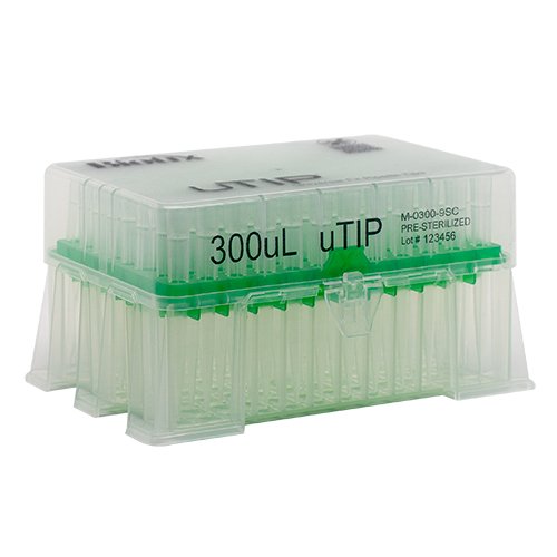 Biotix 63300052 Universal Pipette Tips 20-3000 μL Racked, Sterilized, 10 racks of 96/pack (Rainin Alternative)
