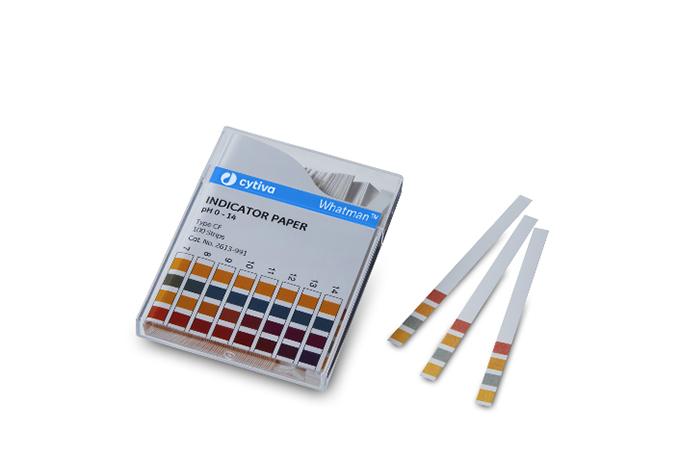 Whatman 10362000 Universal Indicator Papers, PANPEHA Plus Nonbleeding Strips, pH Range 0-14, 100/pk