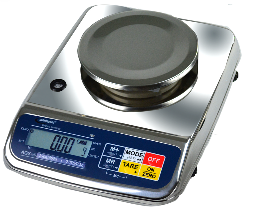 Intelligent Weighing AGS-600BL Dual Range Toploading Bench Scale, 300/600 g x 0.1/0.2 g