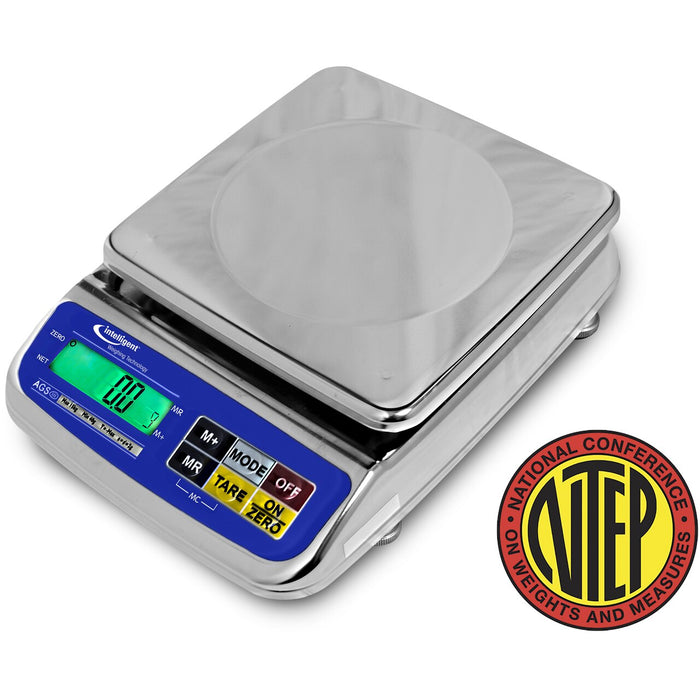 Intelligent Weighing AGS-30KBL Toploading Bench Scale, 66 lb x 0.02 lb