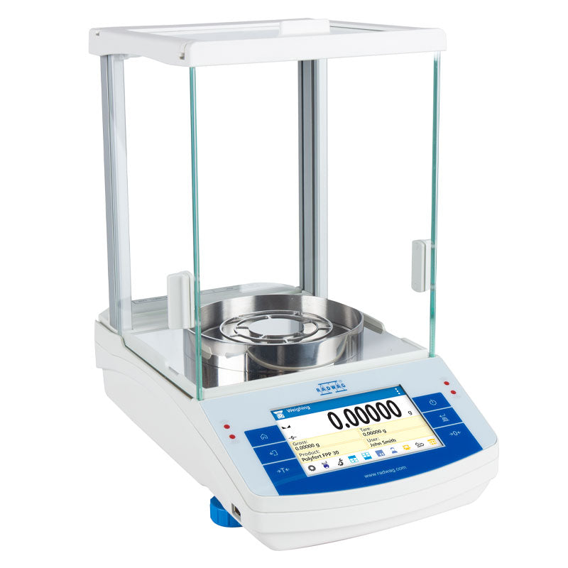 Radwag AS 60/220.R2 PLUS Analytical Balance, 60/220 g Capacity, 0.01/0.1 mg Readability