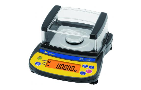 AND Weighing EJ-54D2 Portable Balance with External Calibration, 22/52 g Capacity, 0.0002/0.001 g Readability