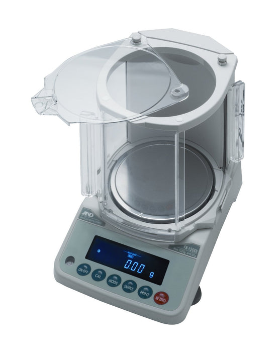 AND Weighing FX-1200iNC Precision Balance, 1220 g Capacity, 0.01 g Readability