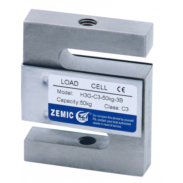 ZEMIC H3G nickel plated alloy steel S-type load cell, OIML approved (100lb-1.5Klb)