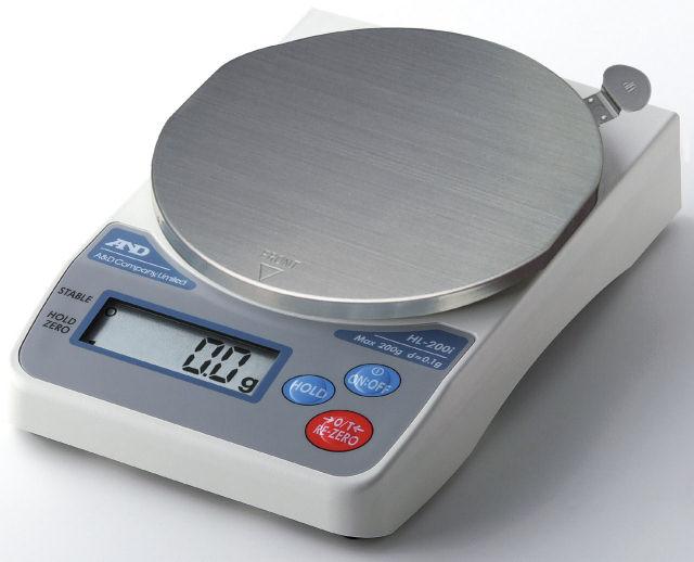 A&D HL-2000iVP HL-i Series Compact Scale, 2000 g Capacity, 1 g Readability