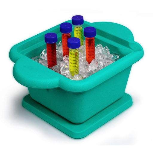 Heathrow Scientific 28721G Cool Container, 1 L Ice Pan, Green 14x14x7.5 cm (square)