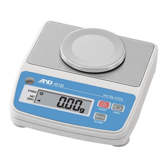 A&D HT-120 HT Series Compact Scale, 120 g Capacity, 0.01 g Readability
