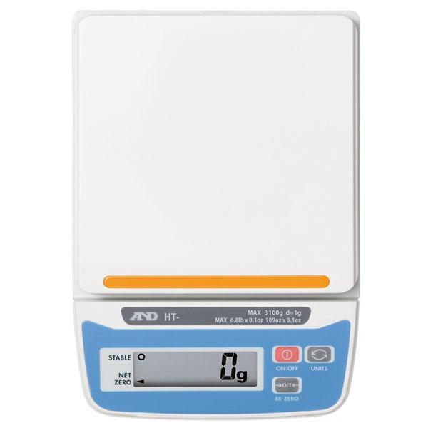 A&D HT-3000 HT Series Compact Scale, 3100 g Capacity, 1 g Readability